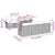 Garden Sofa Set with Cushion 9 pcs Grey Poly rattan