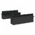 Garden Sofa Set with Cushion 9 pcs Black Poly rattan