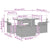Garden Sofa Set with Cushion 5 pcs Grey Poly rattan