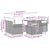Garden Sofa Set with Cushion 7 pcs Grey Poly rattan