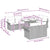 Garden Sofa Set with Cushion 9 pcs Grey Poly rattan