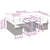 Garden Sofa Set with Cushion 10 pcs Grey Poly rattan