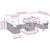 Garden Sofa Set with Cushion 11 pcs Black Poly rattan