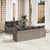 Garden Sofa Set with Cushion 8 pcs Grey Poly rattan