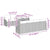 Garden Sofa Set with Cushion 7 pcs Grey Poly rattan