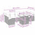 Garden Sofa Set with Cushion 8 pcs Black Poly rattan