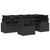 Garden Sofa Set with Cushion 6 pcs Black 100 x 55 x 73 cm