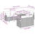 Garden Sofa Set with Cushion 9 pcs Black 100 x 55 x 73 cm
