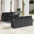 Garden Sofa Set with Cushion 7 pcs Black 100 x 55 x 73 cm