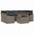 Garden Sofa Set with Cushion 7 pcs Grey 100 x 55 x 73 cm