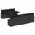 Garden Sofa Set with Cushion 8 pcs Black 100 x 55 x 73 cm