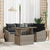 Garden Sofa Set with Cushion 5 pcs Grey 100 x 55 x 73 cm
