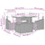 Garden Sofa Set with Cushion 5 pcs Grey 100 x 55 x 73 cm