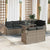 Garden Sofa Set with Cushion Manual 9 pcs Grey 100 x 55 x 73 cm