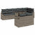 Garden Sofa Set with Cushion Manual 9 pcs Grey 100 x 55 x 73 cm