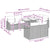 Garden Sofa Set with Cushion Manual 9 pcs Grey 100 x 55 x 73 cm
