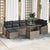 Garden Sofa Set with Cushion 8 pcs Grey