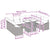 Garden Sofa Set with Cushion 10 pcs Black 100 x 55 x 73 cm