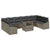 Garden Sofa Set with Cushion 11 pcs Grey 100 x 55 x 73 cm