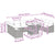 Garden Sofa Set with Cushion 11 pcs Grey 100 x 55 x 73 cm