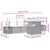 Garden Sofa Set with Cushion 5 pcs Black 100 x 55 x 73 cm