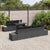 Garden Sofa Set with Cushion 8 pcs Black 100 x 55 x 73 cm