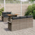 Garden Sofa Set with Cushion 6 pcs Grey 100 x 55 x 73 cm