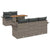 Garden Sofa Set with Cushion 6 pcs Grey 100 x 55 x 73 cm