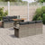 Garden Sofa Set with Cushion 7 pcs Grey 100 x 55 x 73 cm