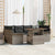 Garden Sofa Set with Cushion Manual 7 pcs Grey 100 x 55 x 73 cm