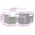 Garden Sofa Set with Cushion Manual 7 pcs Grey 100 x 55 x 73 cm