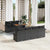 Garden Sofa Set with Cushion 8 pcs Black 100 x 55 x 73 cm