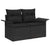 Garden Sofa Set with Cushion 8 pcs Black 100 x 55 x 73 cm