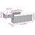 Garden Sofa Set with Cushion 7 pcs Grey 100 x 55 x 73 cm