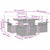 Garden Sofa Set with Cushion Manual 5 pcs Grey 100 x 55 x 73 cm