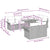 Garden Sofa Set with Cushion 9 pcs Black 100 x 55 x 73 cm