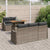 Garden Sofa Set with Cushion Manual 6 pcs Grey 100 x 55 x 73 cm