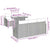 Garden Sofa Set with Cushion Manual 6 pcs Grey 100 x 55 x 73 cm
