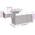 Garden Sofa Set with Cushion Manual 7 pcs Grey 100 x 55 x 73 cm