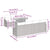 Garden Sofa Set with Cushion Manual 8 pcs Grey 100 x 55 x 73 cm