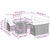 Garden Sofa Set with Cushion Manual 7 pcs Grey 100 x 55 x 73 cm