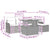 Garden Sofa Set with Cushion 6 pcs Black