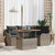 Garden Sofa Set with Cushion Manual 5 pcs Grey 100 x 55 x 73 cm