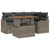 Garden Sofa Set with Cushion Manual 5 pcs Grey 100 x 55 x 73 cm