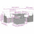 Garden Sofa Set with Cushion 6 pcs Black 100 x 55 x 73 cm