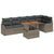 Garden Sofa Set with Cushion Manual 7 pcs Grey 100 x 55 x 73 cm