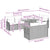 Garden Sofa Set with Cushion Manual 9 pcs Grey 100 x 55 x 73 cm