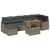 Garden Sofa Set with Cushion with Storage 8 pcs Grey
