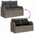 Garden Sofa Set with Cushion with Storage 8 pcs Grey