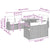 Garden Sofa Set with Cushion 9 pcs Black 100 x 55 x 73 cm